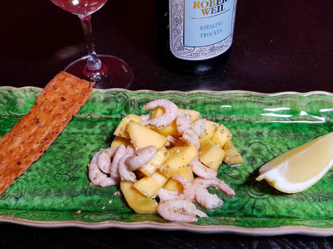 mango och räksallad