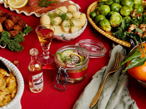 sill med O.P. Anderson på julbord