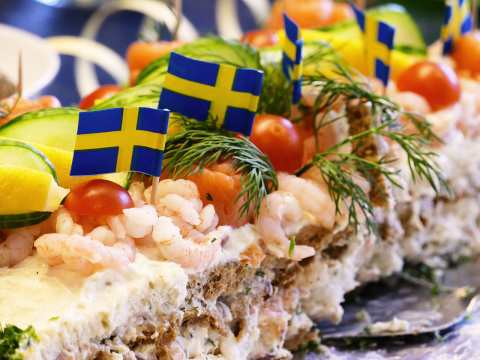 Smörgåstårta - festmat till examen