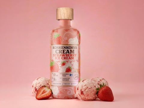 Koskenkorva Strawberry Ice Cream.