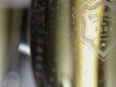 Champange Bollinger Close up