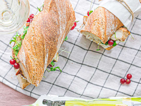 Kana-vuohenjuustoleipä