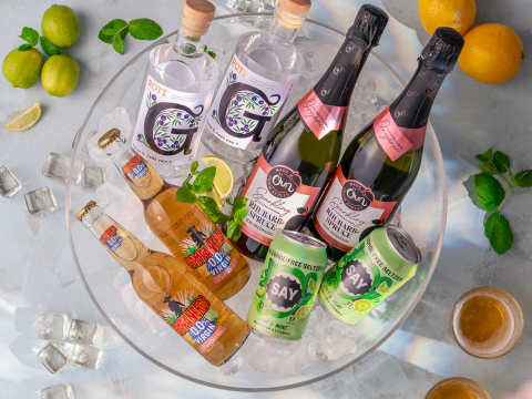 alkoholittomat juomat coolerissa