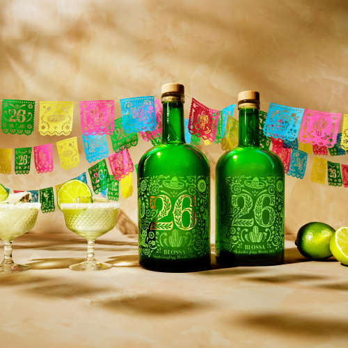 Blossa 26 15% and non alcoholic with drinks