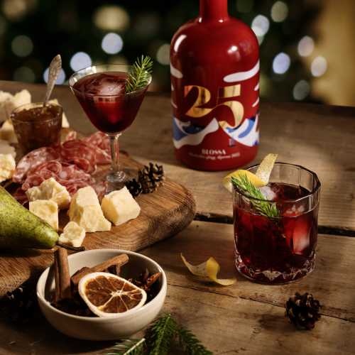 Negroni with Blossa 25 non-alcoholic.