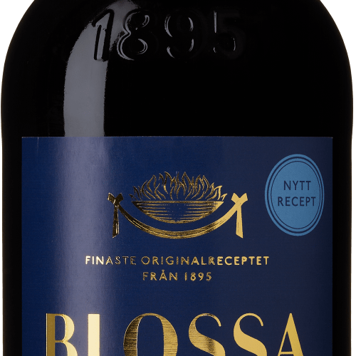 Blossa red non-alcoholic glögg sugar free.