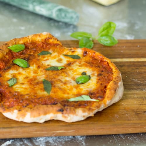 Pizza margherita i airfryer.