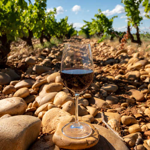 Vin i Châteauneuf-du-Pape.