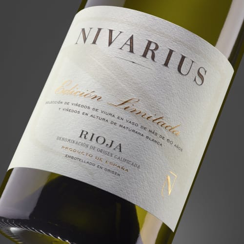 Vitt vin från Nivarius i Rioja.