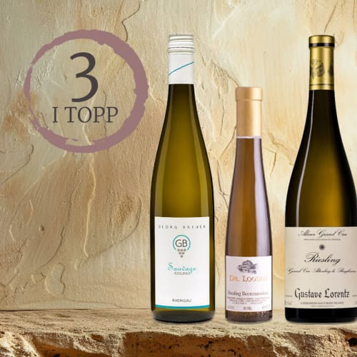 3 i topp rieslingviner.