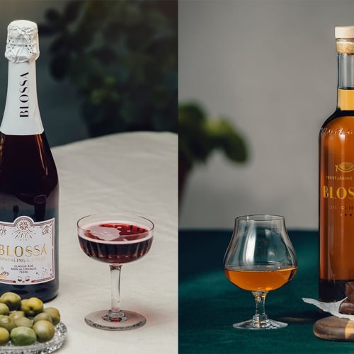 Blossa Sparkling & Spices Classic Red och  Blossa Trestjärnig Brons 