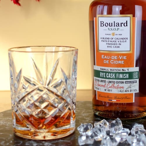 Whiskyglas och Boulard VSOP Rye Cask 