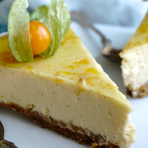 Lyxig Cheesecake med Amarula och physalisgelé