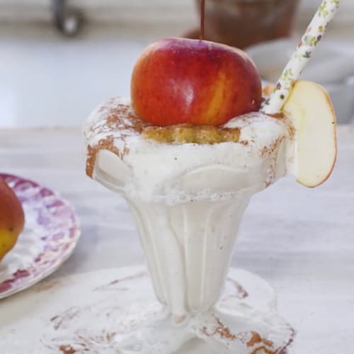 Appelpaj-milkshake med calvados