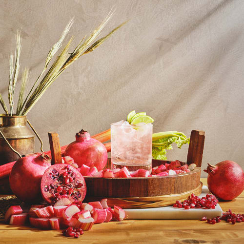 Rosé & Rose med granatäpple och rabarber