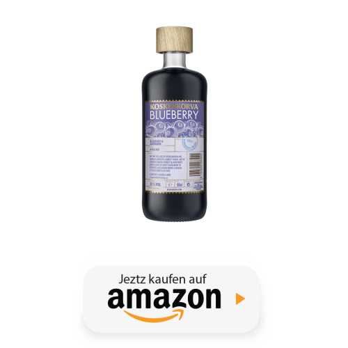 Koskenkorva Blaubeerflasche und Link zu Amazon.de