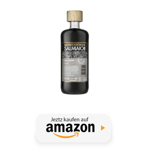 Koskenkorva Salmiakki-Flasche und Link zu Amazon.de