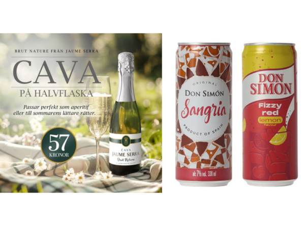Jaume Serra 375 ml and Don Simon in cans