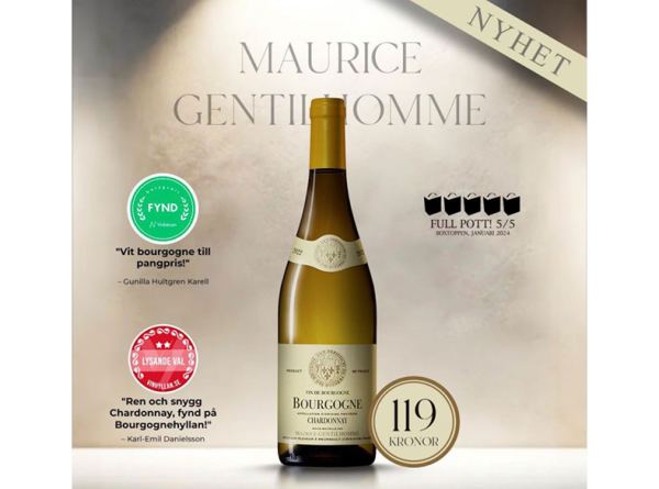Bourgogne Chardonnay from Maurice Gentilhomme