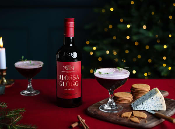 Glögg Martini med Blossa Vinglögg.