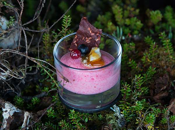Klappgröt med söta tillbehör