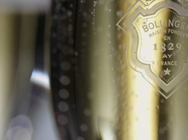 Champange Bollinger Close up