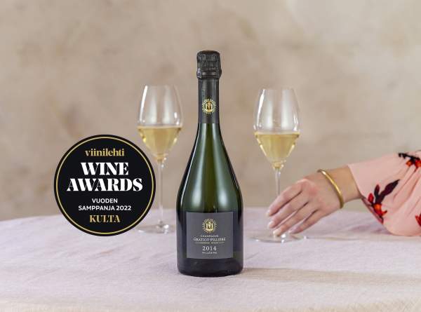 Gratiot-Pillière Millésime Champagne Brut 2014 Viinilehden vuoden 2022 samppanja