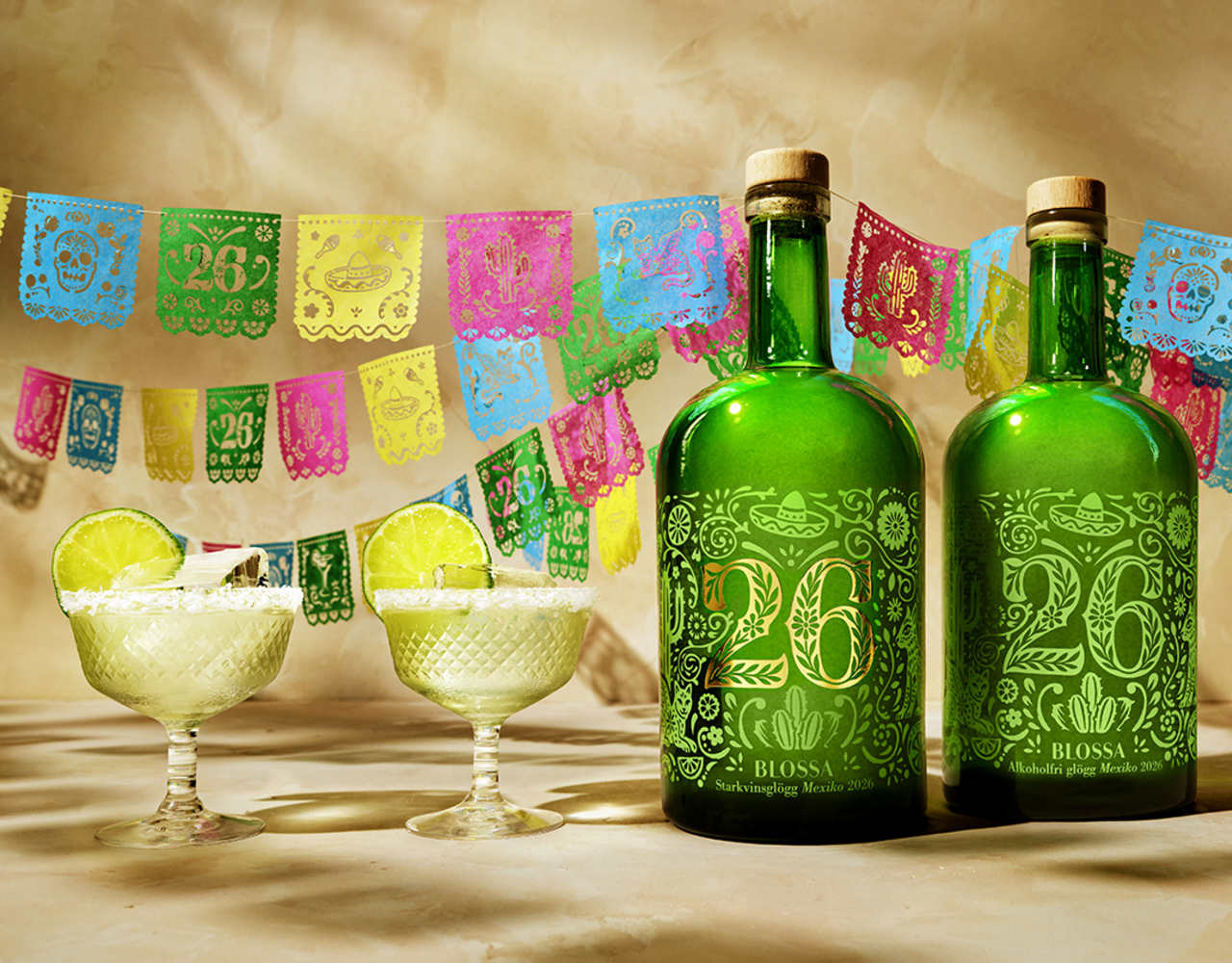 Blossa 26 with and without alcohol