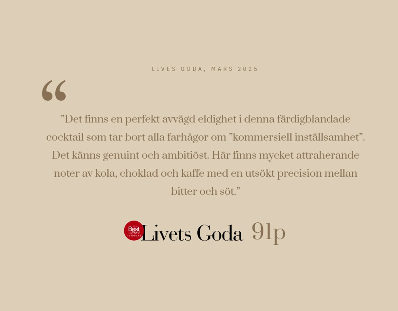 The Espresso Martini - Comment Livets Goda