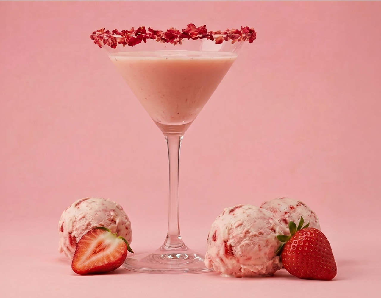 Koskenkova Strawberry Ice Cream Martini