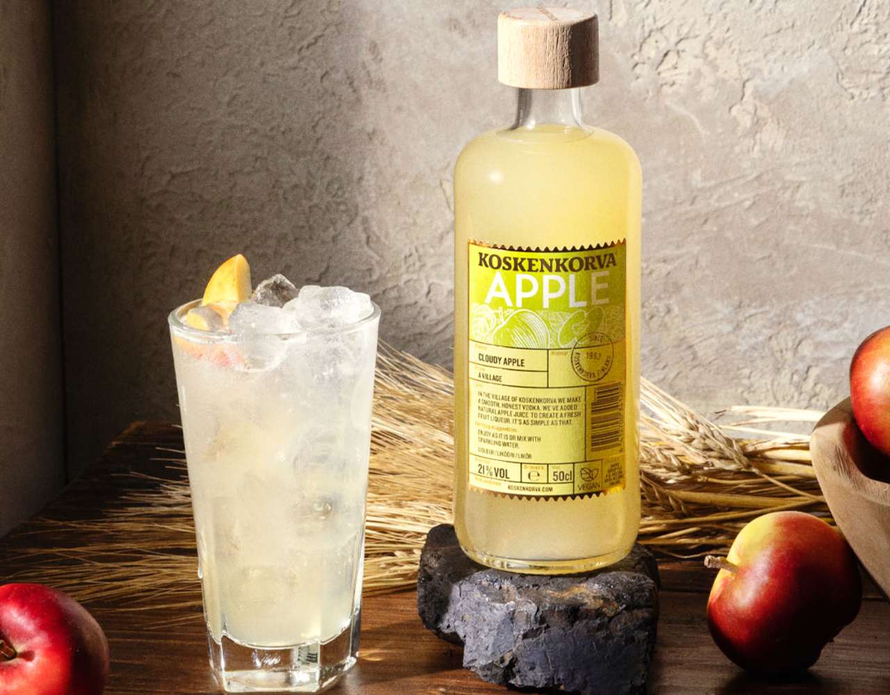 Koskenkorva apple - Apple Soda drink