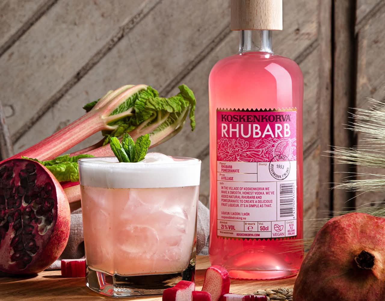 Koskenkorva rabarberdrink Rhubarb Smash