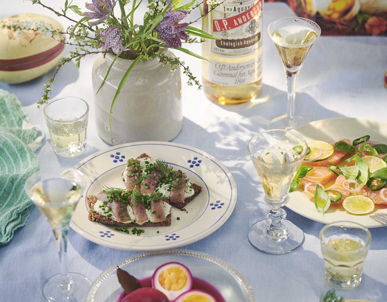 O.P. Anderson aquavit på påskbordet