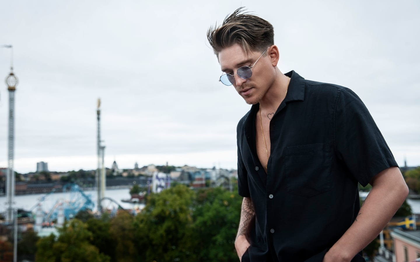 Danny Saucedo på Djurgården i Stockholm.