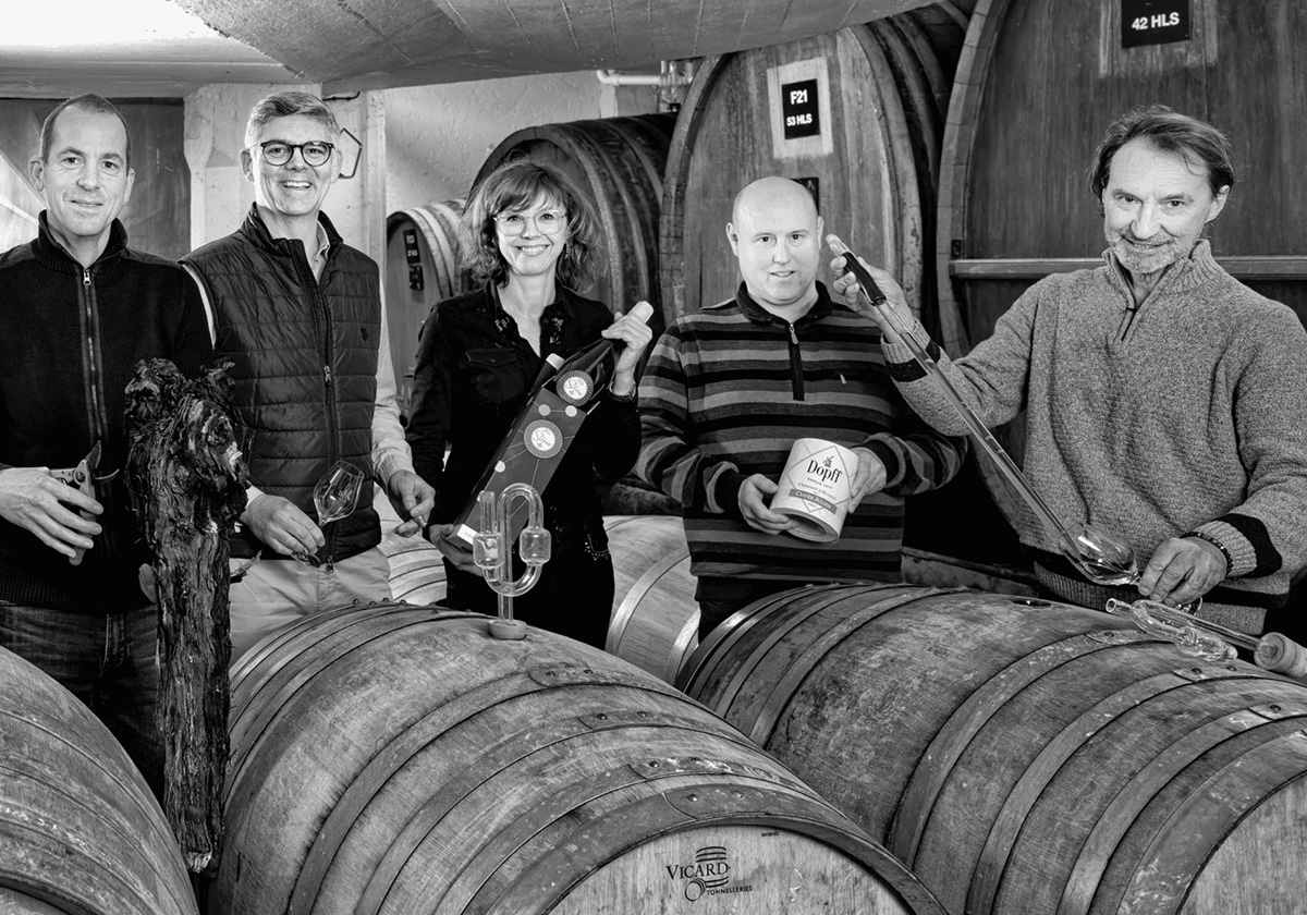 Familj och medarbetare hos Dopff au Moulin