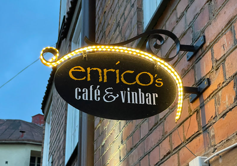 Enricos café och vinbar i Stockholm.