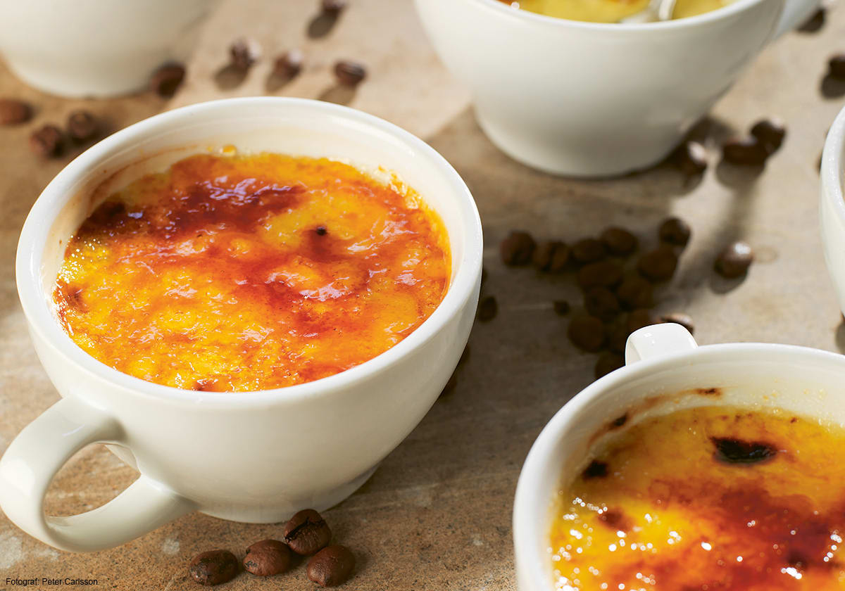 Creme Brulée med kaffesmak.