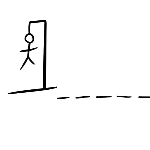 Leken hänga gubbe illustration