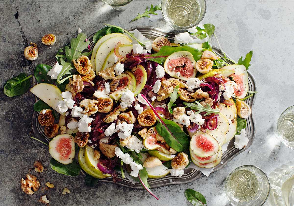 Jills fikon- och päronsallad ur Jill & Marias taverna