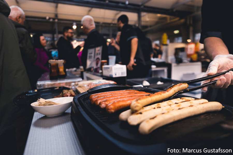 Korvgrillning på Korvfestivalen i Stockholm