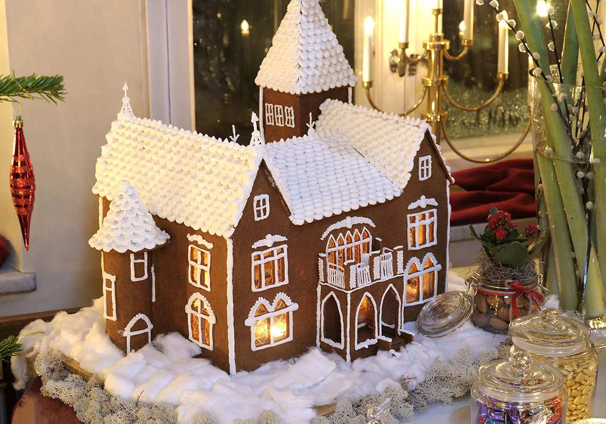Pepparkaksslott på Thorskogs slott