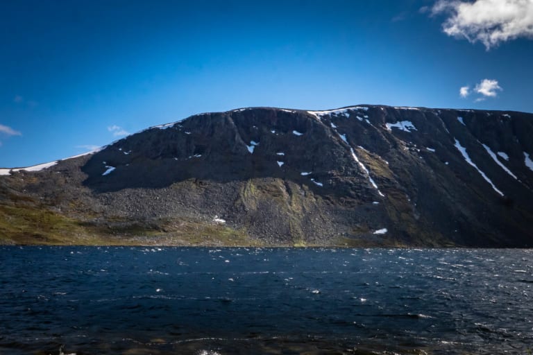 Nordic Nature view with Mountain and Sea