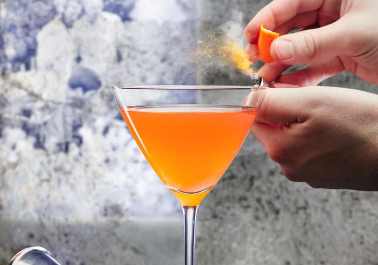 Aquavit Cosmopolitan Cocktail