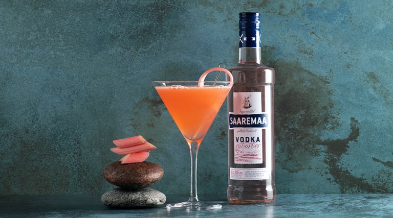 Saaremaa Vodka Rabarber viinakokteil Cosmo