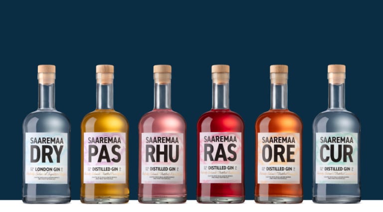 Värske välimusega Saaremaa Gin tootepere