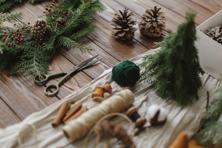 Christmas wreath decorations