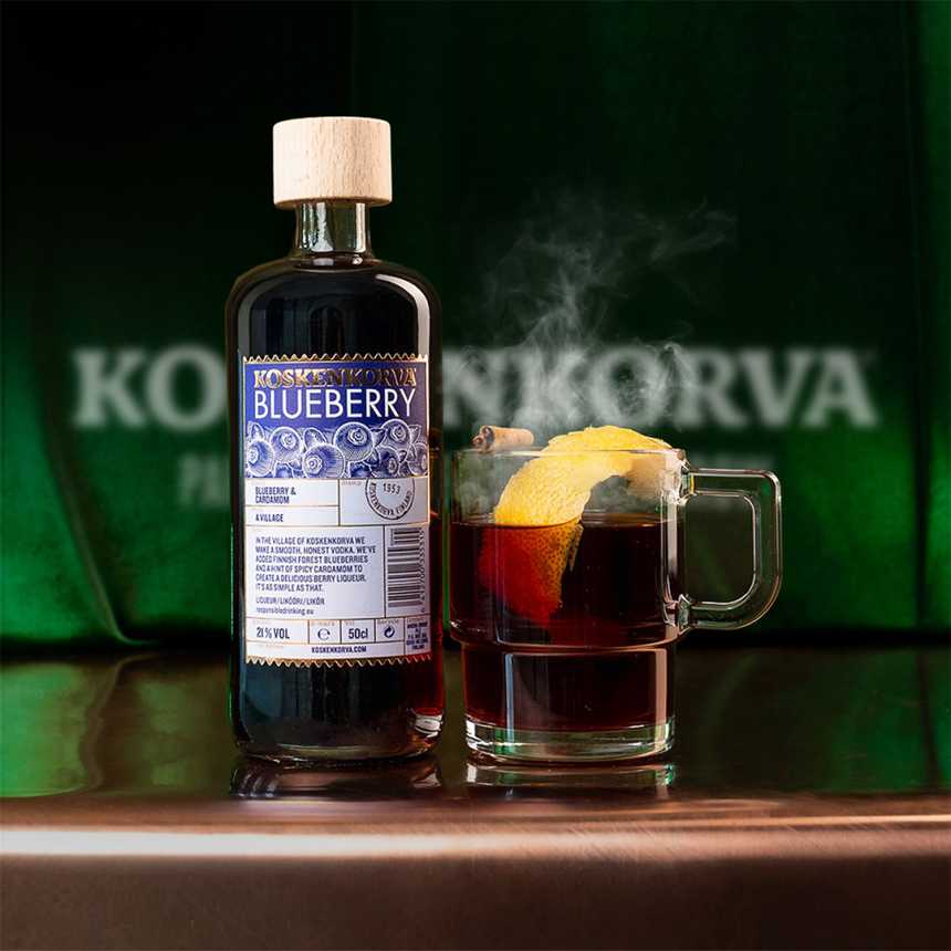 Blueberry Toddy kuum kokteil