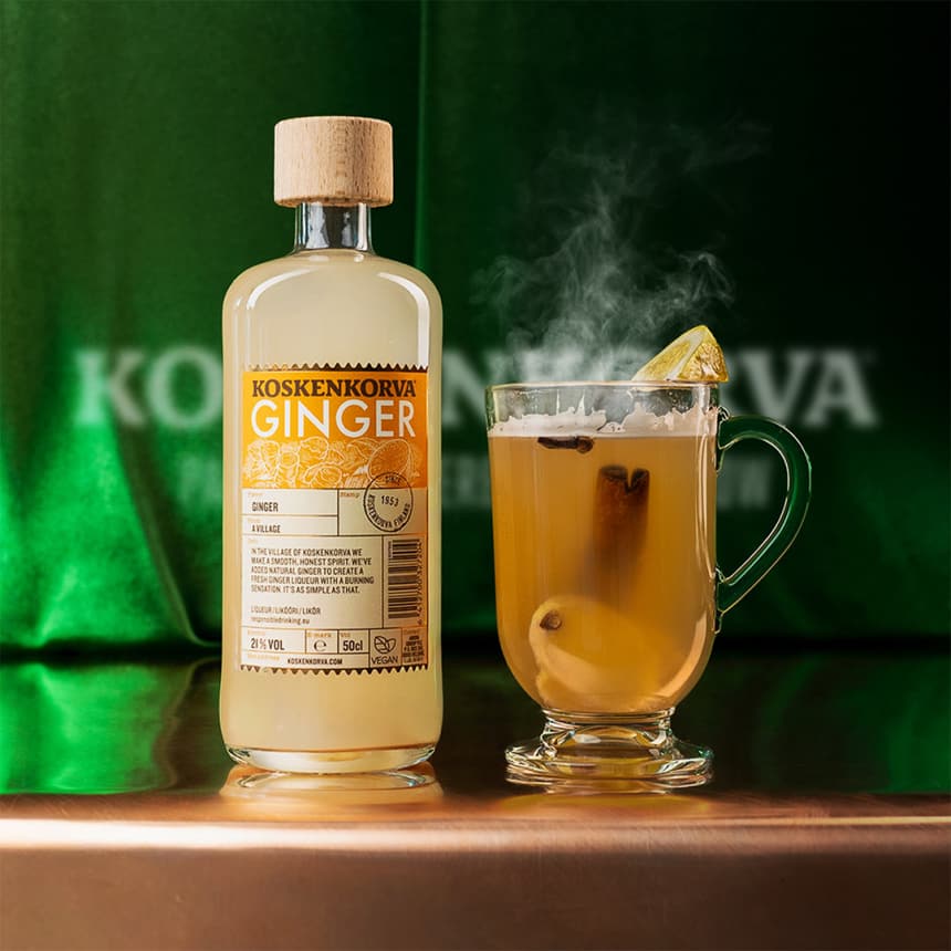 Ginger Toddy kuum kokteil