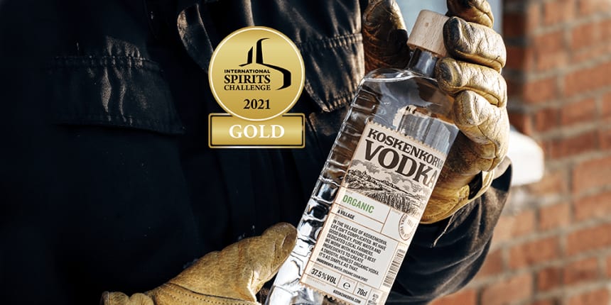Koskenkorva Ogranic Vodka kuldmedal