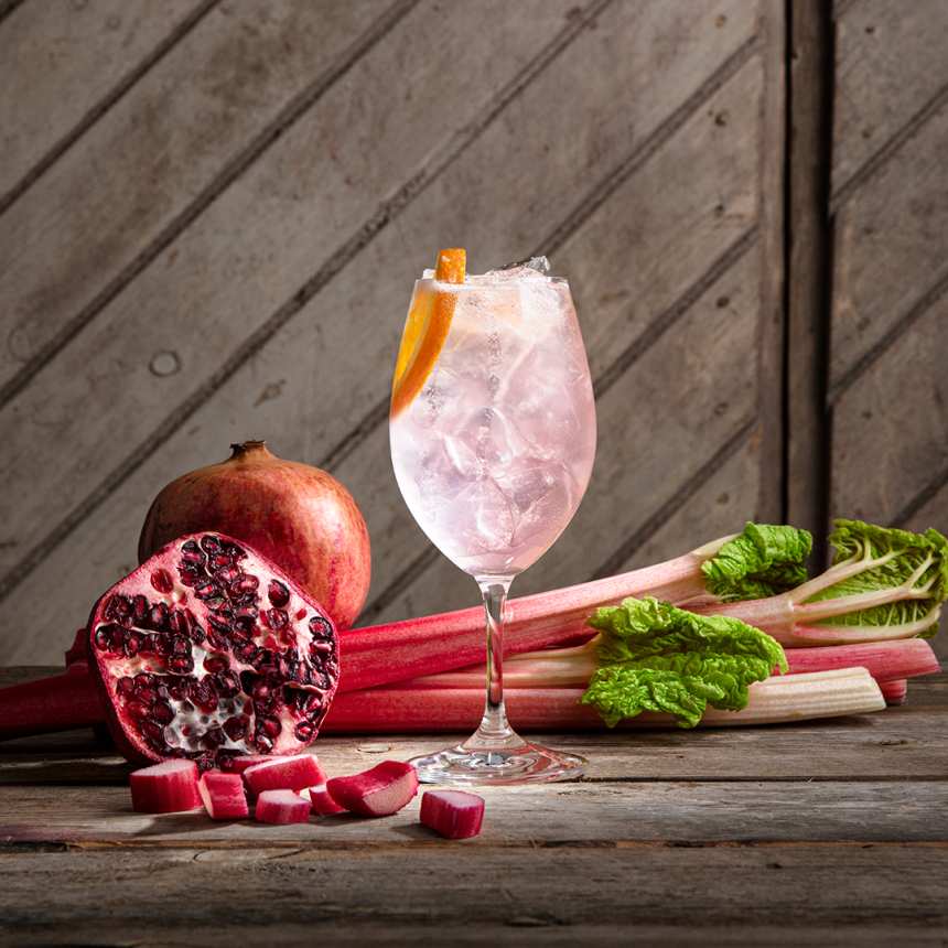 Koskenkorva Rhubarb Spritz Royale kokteil